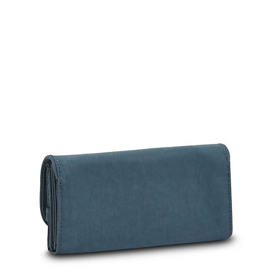 Kipling Money Land Snap Wallet Portefeuille Donkerblauw Grijs | BE 2191JP